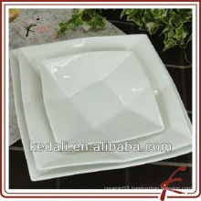 white porcelain square plate